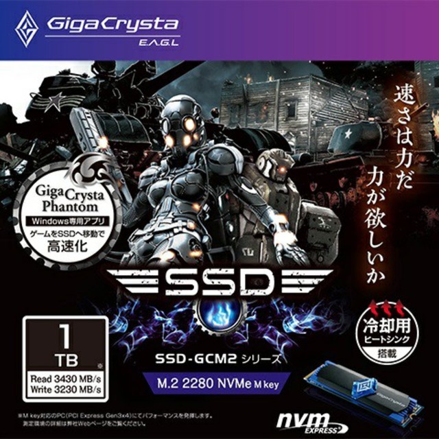 IODATA(アイオーデータ)の新品未開封 GigaCrysta E.A.G.L M.2 SSD 1TB スマホ/家電/カメラのPC/タブレット(PCパーツ)の商品写真