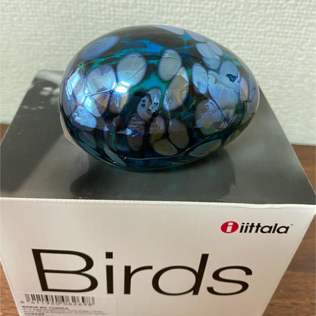 iittala(イッタラ)のscope egg turquoise luster & turquoise インテリア/住まい/日用品のインテリア小物(その他)の商品写真