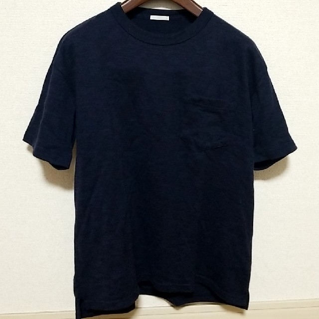 GU(ジーユー)のGU_メランジ半袖Tシャツ【ネイビー・半袖・S】 メンズのトップス(Tシャツ/カットソー(半袖/袖なし))の商品写真