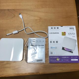アイオーデータ(IODATA)の中古品 USB 2.0対応 ポータブルDVDドライブ DVRP-U8LW(PC周辺機器)