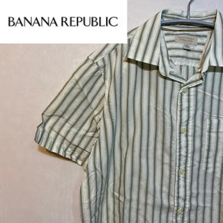 バナナリパブリック(Banana Republic)のバナナリパブリック 半袖シャツ ミントグリーン M 90s 90年代(シャツ)