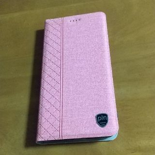 アクオス(AQUOS)のAQUOS sense3 手帳型スマホケース　サーモンピンク系　(Androidケース)