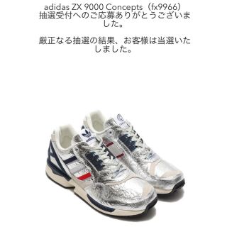 アディダス(adidas)のCONCEPTS x ADIDAS ORIGINALS ZX 9000 未使用品(スニーカー)