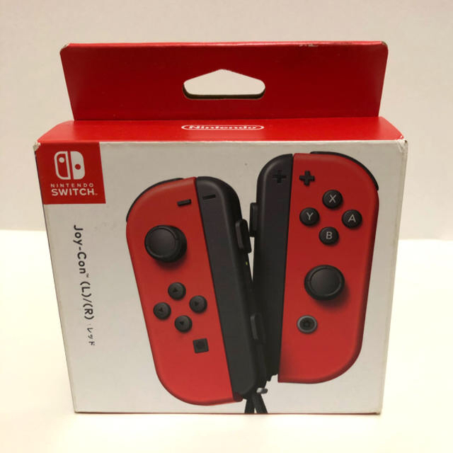 Nintendo Switch(ニンテンドースイッチ)の【任天堂純正品】Joy-Con (L) / (R) レッド《生産終了》 エンタメ/ホビーのゲームソフト/ゲーム機本体(その他)の商品写真