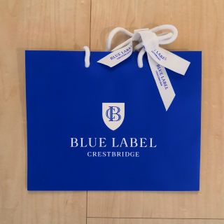 バーバリーブルーレーベル(BURBERRY BLUE LABEL)の新品送料込！三陽商会ブルーレーベルクレストブリッジ 紙袋＆リボン ショッパー(トートバッグ)