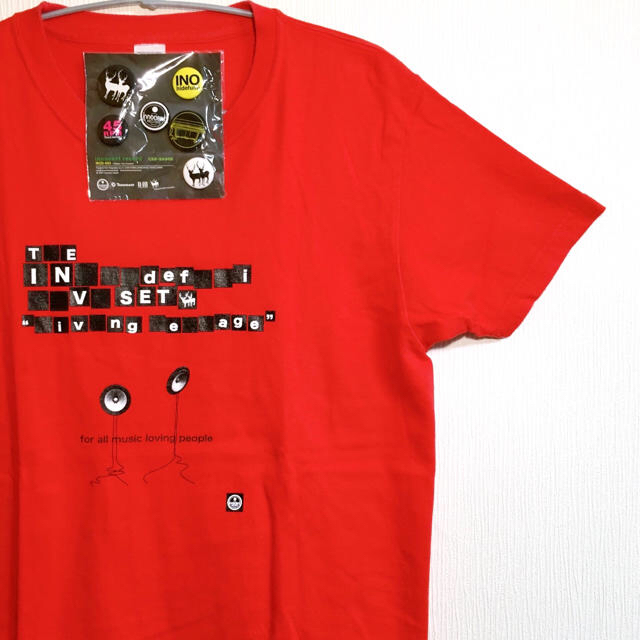 innocent RECORD INO hidefumi 限定Tシャツ 缶バッヂ レディースのトップス(Tシャツ(半袖/袖なし))の商品写真