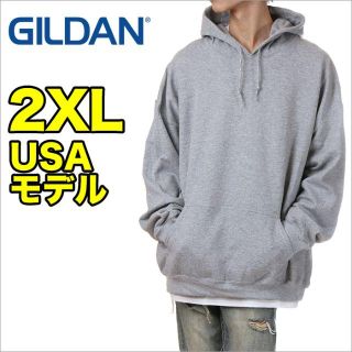 【ビックシルエット☆コットン50%】GILDAN パーカー XL〜 2XL 薄黒