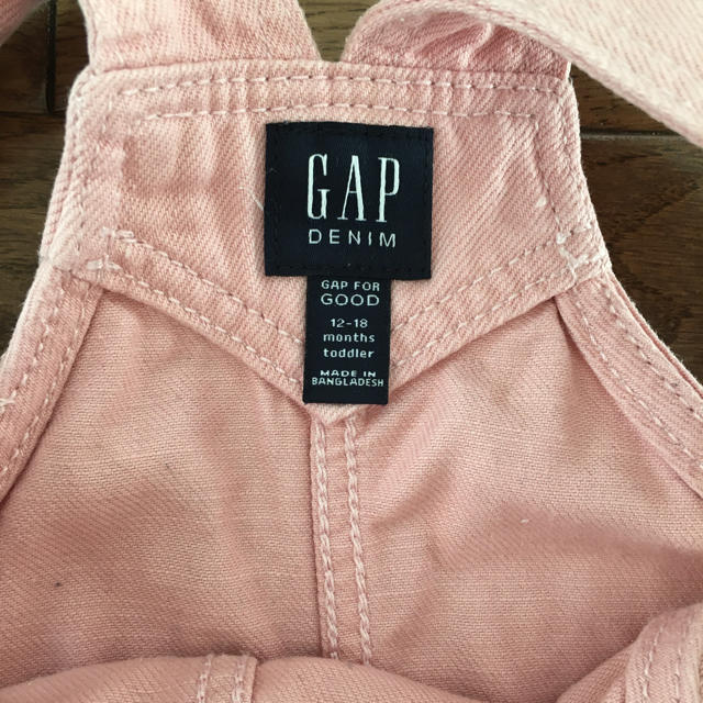 babyGAP(ベビーギャップ)の♡GAP♡ピンクデニム　ジャンバースカート　80 キッズ/ベビー/マタニティのベビー服(~85cm)(ワンピース)の商品写真