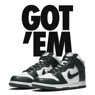 ナイキ(NIKE)のNIKE DUNK HIGH “PRO GREEN 25.5cm(スニーカー)