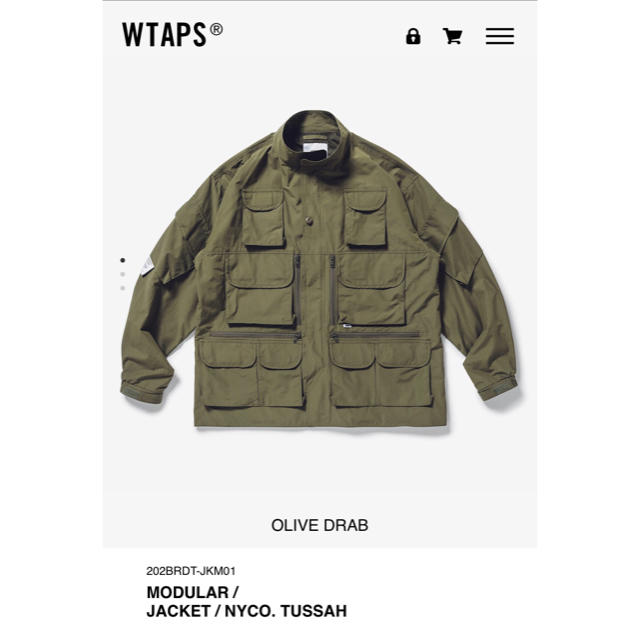 WTAPS 20AW MODULAR JACKET OD L 新品未使用のサムネイル