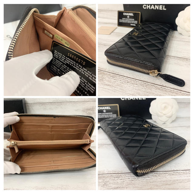 CHANEL(シャネル)のCHANEL✨シャネル✨マトラッセ✨ココマーク✨金✨ラウンドファスナー✨長財布 レディースのファッション小物(財布)の商品写真