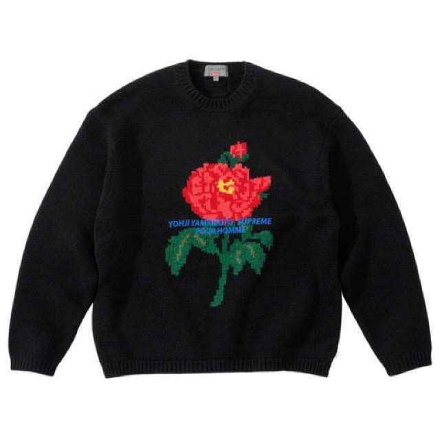 見事な Supreme L black sweater yamamoto yohji supreme - ニット/セーター
