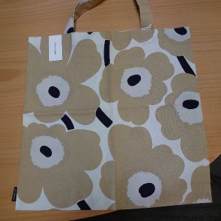 マリメッコ(marimekko)のマリメッコ　ファブリックバッグ　エコバック　ウニッコベージュ(エコバッグ)