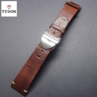 チュードル(Tudor)の美品 チューダー ブラックベイ 対応　 純正Dバックル レザーベルト ラグ幅21(腕時計(アナログ))