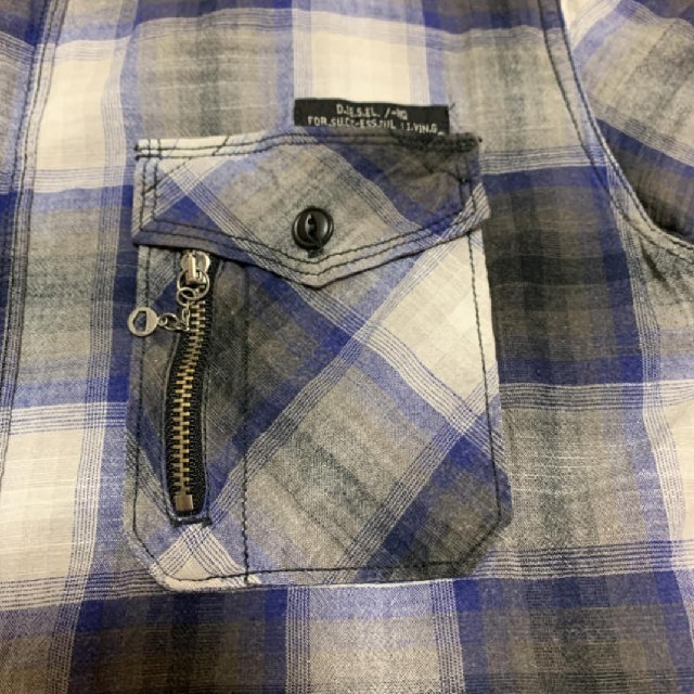 DIESEL(ディーゼル)のDIESEL 半袖チェックシャツ メンズのトップス(シャツ)の商品写真