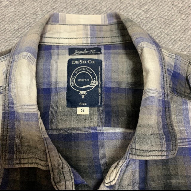 DIESEL(ディーゼル)のDIESEL 半袖チェックシャツ メンズのトップス(シャツ)の商品写真