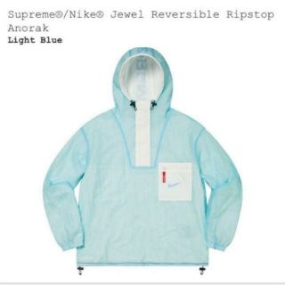 シュプリーム(Supreme)のsupreme nike anorak light blue L(ナイロンジャケット)