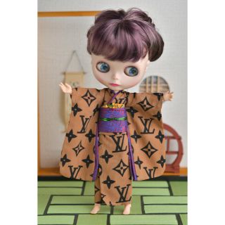 Z46 リカちゃん　ブライス  着物　振袖　ハンドメイド　アイシードール(その他)