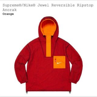 シュプリーム(Supreme)のsupreme nike anorak orange L(ナイロンジャケット)