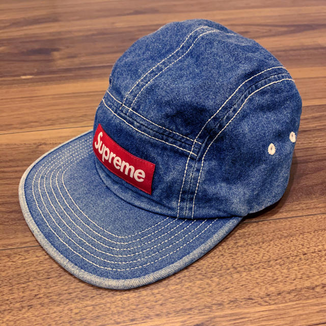 supreme contrast stitch camp cap 18 ss