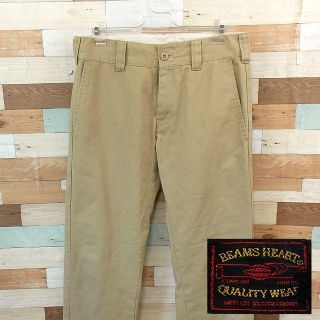 ビームス(BEAMS)の【BEAMS HEART】 美品 ビームスハート ライトブラウンチノパン S(チノパン)