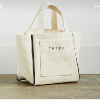 スリー(THREE)のTHREE ノベルティ ハンディーバック トートバック 新品未使用 おまけ付き(トートバッグ)