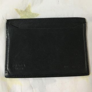 プラダ(PRADA)のプラダ　カードケース　ブラック (名刺入れ/定期入れ)