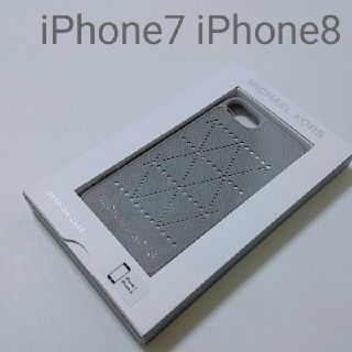 マイケルコース(Michael Kors)の新品 MICHAEL KORS マイケルコース iPhoneケース グレー(iPhoneケース)