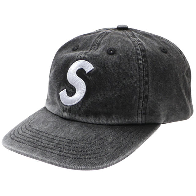 Supreme Pigment Print S Logo 6-Panel 黒