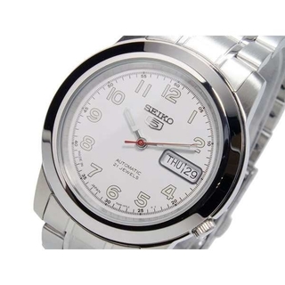 セイコー(SEIKO)のセイコー ファイブ 自動巻き 白(腕時計(アナログ))