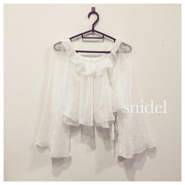 SNIDEL(スナイデル)のシフォンフリルトップス♡ レディースのトップス(シャツ/ブラウス(長袖/七分))の商品写真