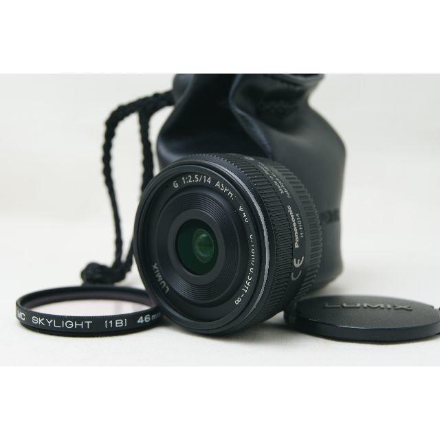 自民党 ほぼ新品 Panasonic LUMIX G 14mm F2.5 H-H014 | www.tunalitec.com