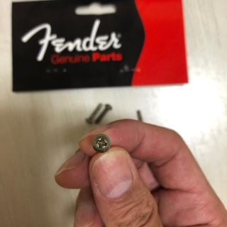 フェンダー(Fender)の【純正】Fender rord worn ピックアップ/スイッチ用ネジ　4本(パーツ)