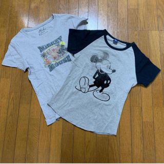 ディズニー(Disney)のDisneyミッキーマウス Ｔシャツ二点セット(Tシャツ(半袖/袖なし))