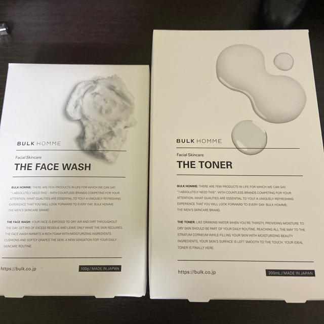 バルク オム THE FACE WASH (洗顔料)THE TONER