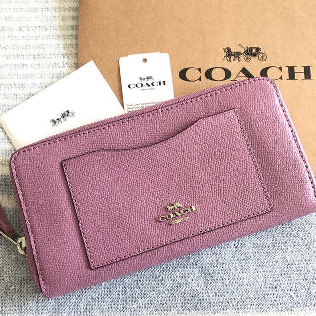 COACH(コーチ)のサリー106様専用 新品正規品COACH長財布Rジップ F54007 SV/LL レディースのファッション小物(財布)の商品写真