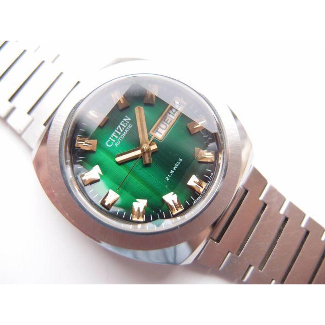 半額】 CITIZEN - CITIZEN カスタムV2 !。 動作品 自動巻き5面カット