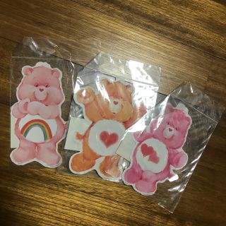 ケアベア(CareBears)のケアベア ステッカー 3枚セット(キャラクターグッズ)