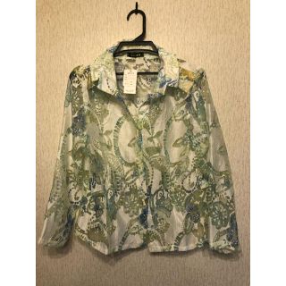 コシノジュンコ(JUNKO KOSHINO)の新品未使用　collett コレット　ブラウス　M〜Lサイズ(シャツ/ブラウス(長袖/七分))