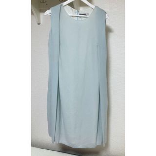 ジルサンダー(Jil Sander)の【美品】JIL SANDER ウールシフォン　ドレス(ロングワンピース/マキシワンピース)