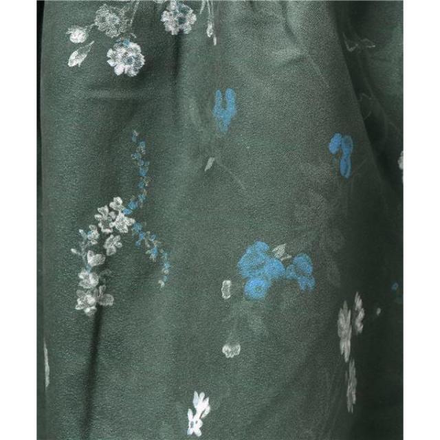 SM2(サマンサモスモス)の新品未使用 SM2  フェイクスエードアソートスカート グリーン 花柄 秋 レディースのスカート(ロングスカート)の商品写真