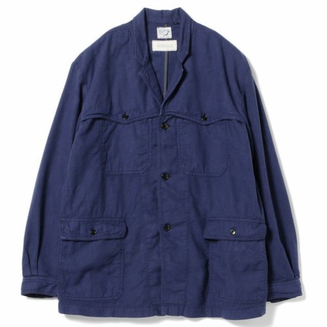BEAMS(ビームス)のオアスロウ Orslow x Fennica フレンチブルー ワークジャケット メンズのジャケット/アウター(カバーオール)の商品写真