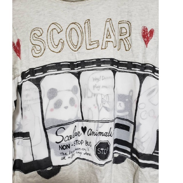 ScoLar(スカラー)のscolar(スカラー)ロンT レディースのトップス(Tシャツ(長袖/七分))の商品写真