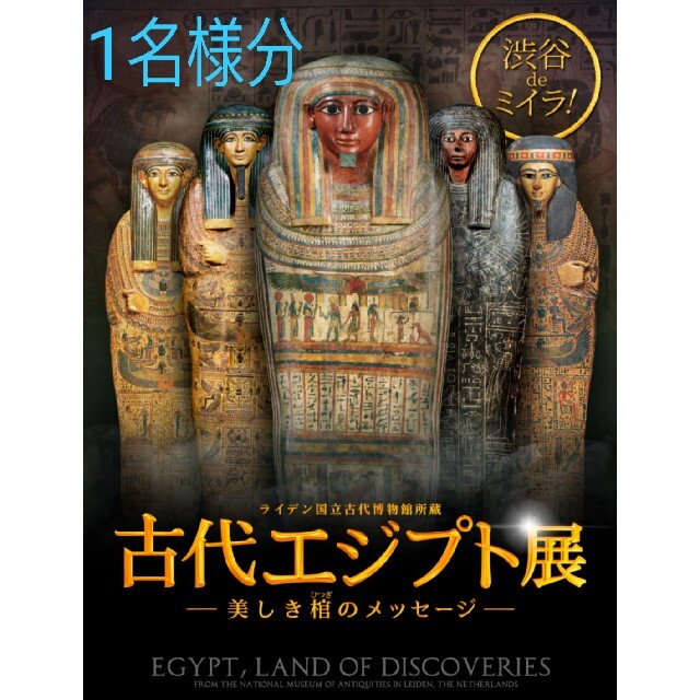 1枚 ライデン国立古代博物館所蔵 古代エジプト展 Bunkamura招待券