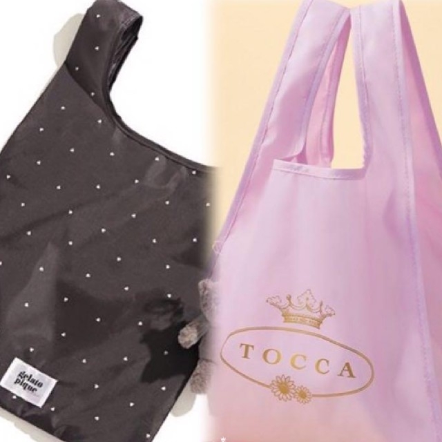 宝島社(タカラジマシャ)のジェラートピケ TOCCA エコバッグ 美人百花 sweet 付録 レディースのバッグ(エコバッグ)の商品写真