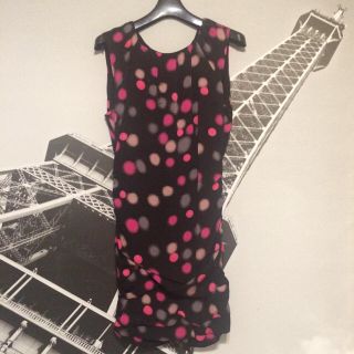 ダイアンフォンファステンバーグ(DIANE von FURSTENBERG)のダイアン❤︎シフォンドットワンピ美品(ミニワンピース)