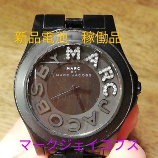 マークジェイコブス(MARC JACOBS)のD126.　マークジェイコブス　クォーツ時計　　新品電池　稼働品　②(腕時計)