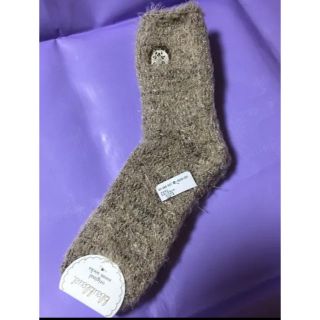 ブルーブルーエ(Bleu Bleuet)のルームソックス room socks ハリネズミ Blue Blueuet(ソックス)