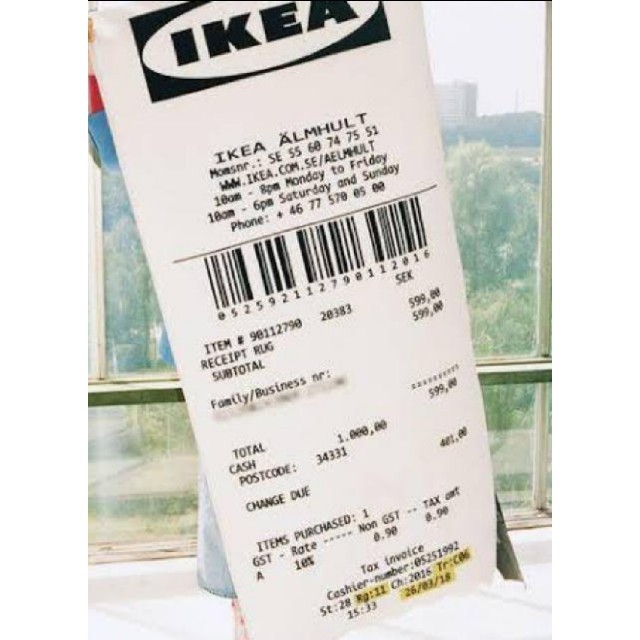 OFF-WHITE(オフホワイト)のIKEA × Virgil Abloh　MARKERADマルケラッド　 インテリア/住まい/日用品のラグ/カーペット/マット(ラグ)の商品写真