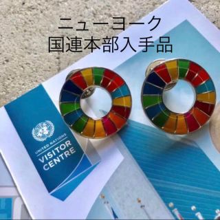 SDGs ピンバッジ　2点　国連本部純正品(バッジ/ピンバッジ)